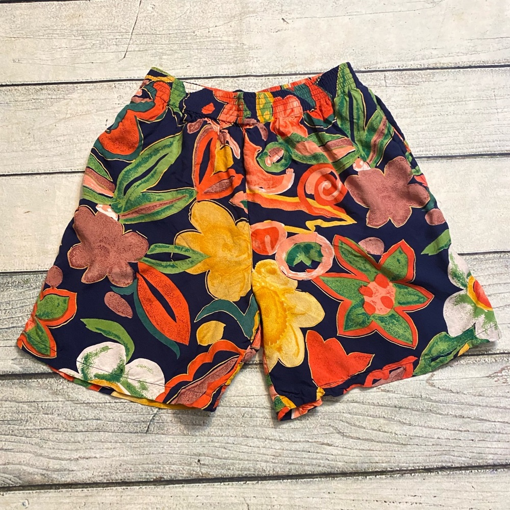 Hunt Club tropical print high rise shorts. S/M